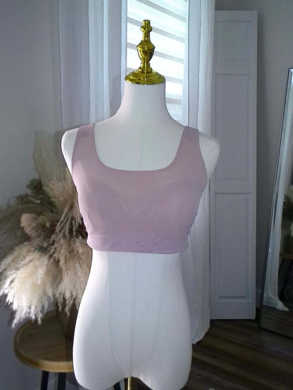 Yitty Dusty-Pink 'Mesh Me' Midi Bralette — M, New With Tags